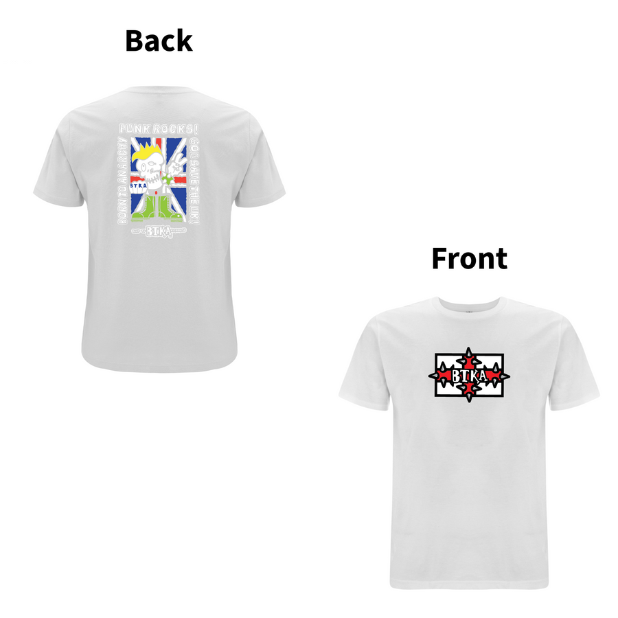 BTKA - PUNK ROCKS 90's Classic  Front & Back Print Logo T-shirt