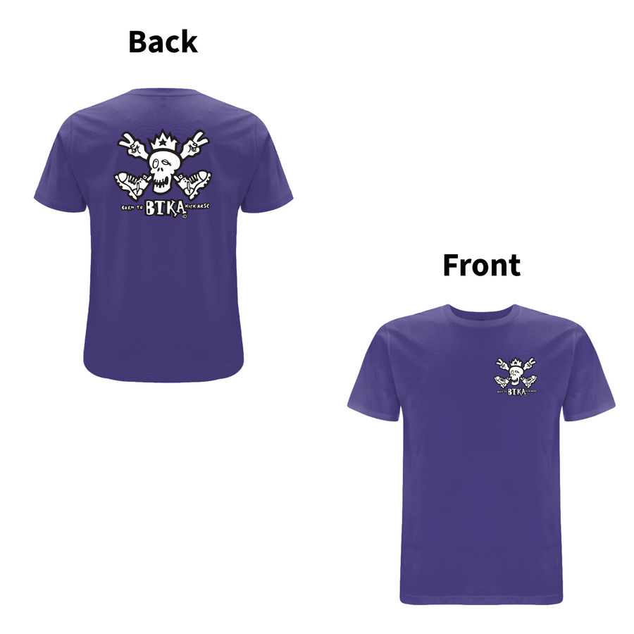 BTKA CLASSIC BAG OG FORRET LOGO-KORTÆRMER T-SHIRT - ET HA EN DEJLIG DAG MÆRKE