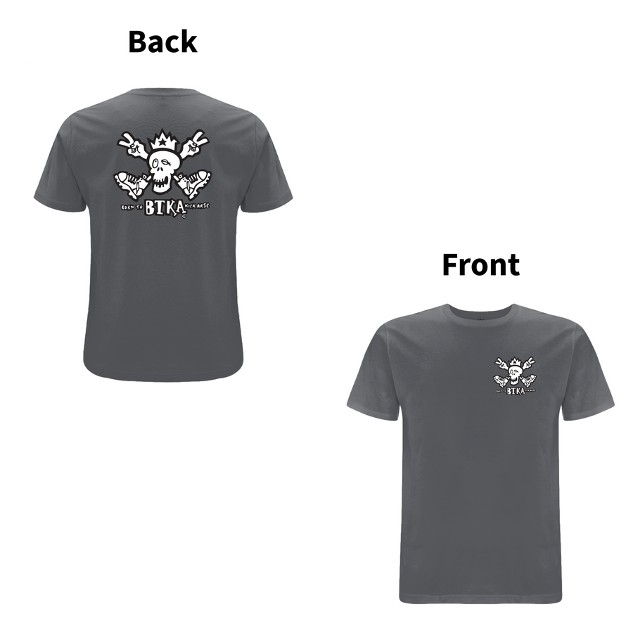 BTKA CLASSIC BAG OG FORRET LOGO-KORTÆRMER T-SHIRT - ET HA EN DEJLIG DAG MÆRKE