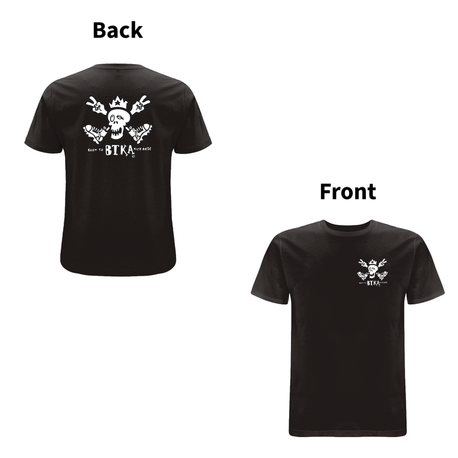 BTKA CLASSIC BAG OG FORRET LOGO-KORTÆRMER T-SHIRT - ET HA EN DEJLIG DAG MÆRKE
