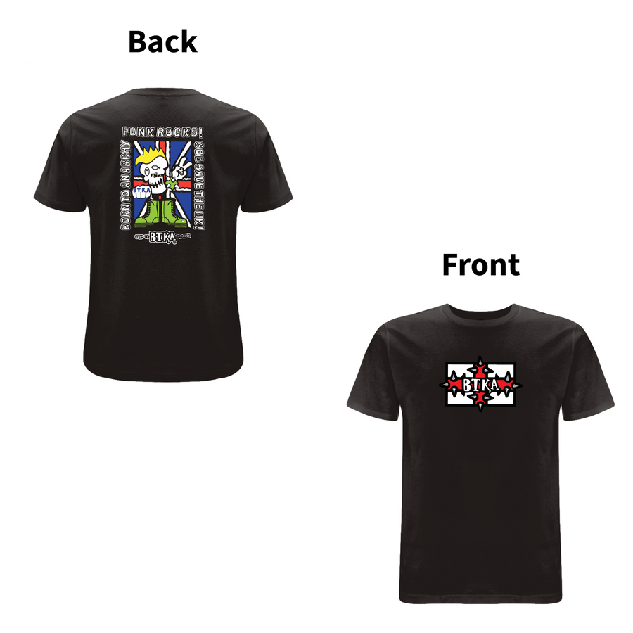 BTKA - PUNK ROCKS 90's Classic  Front & Back Print Logo T-shirt