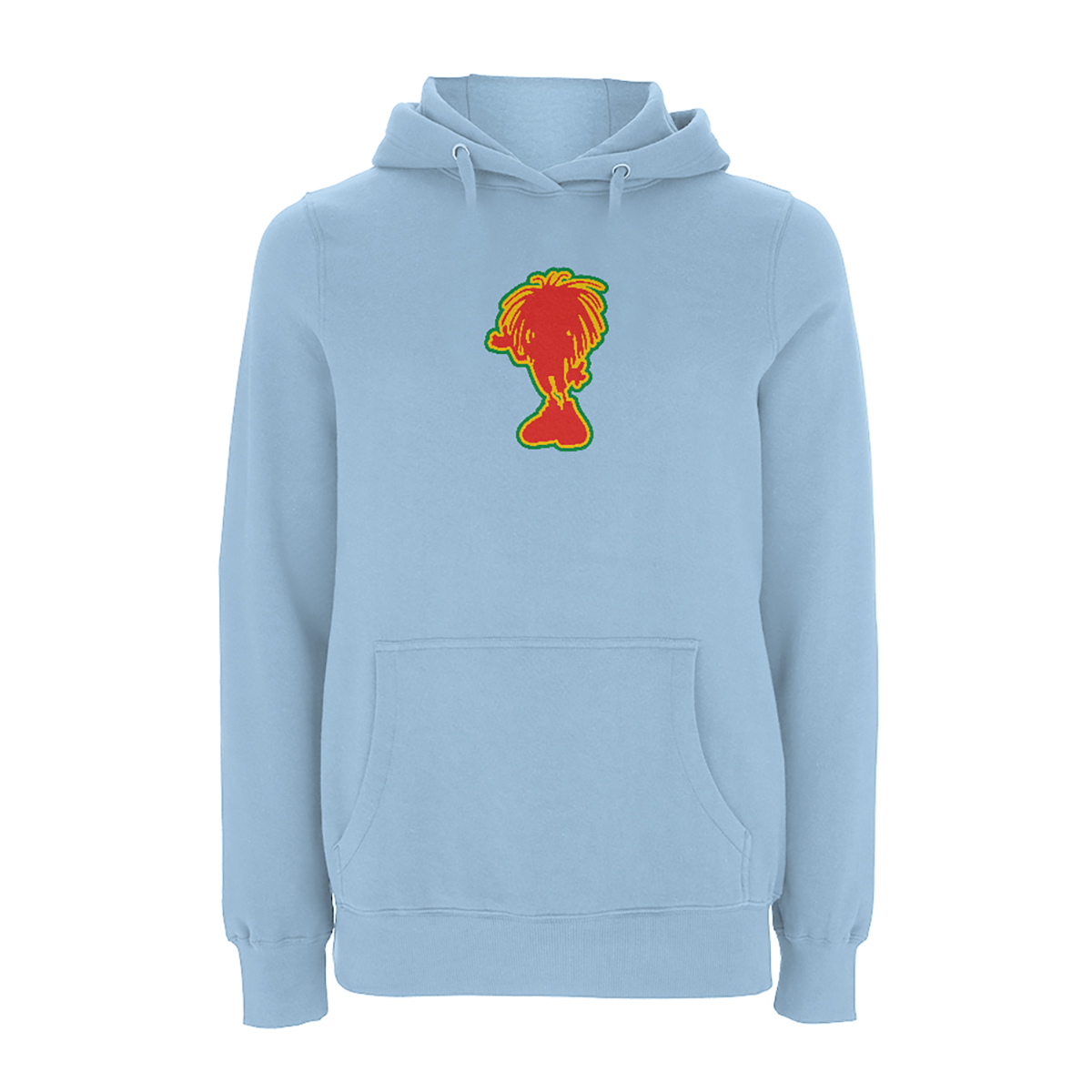 Sista large silhouette, embroidered pullover Hood