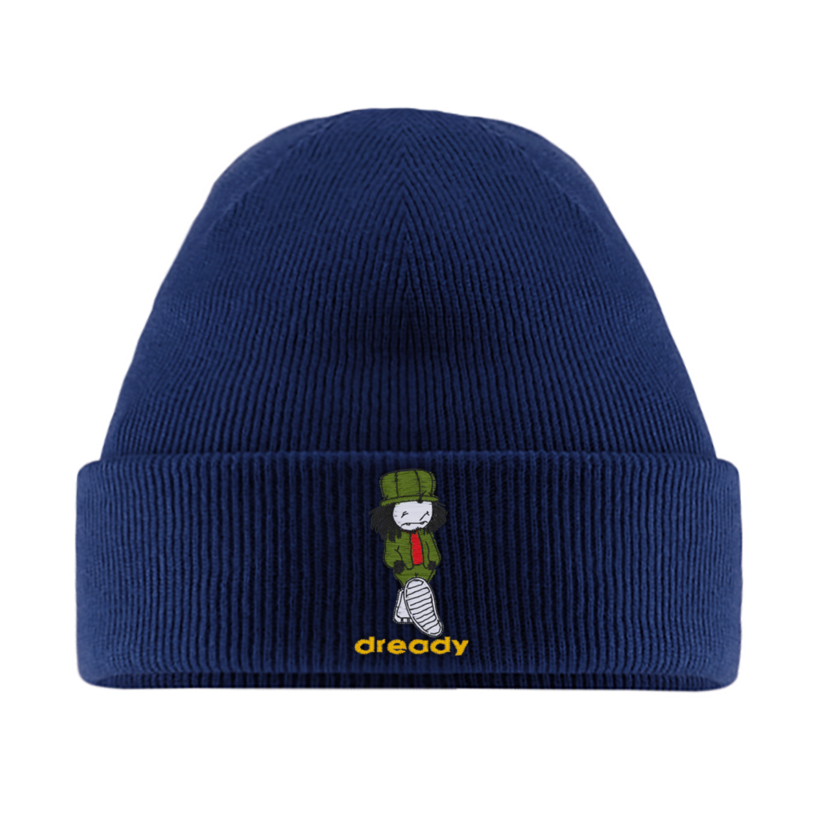 Dready Walking Man Embroidered Beanie