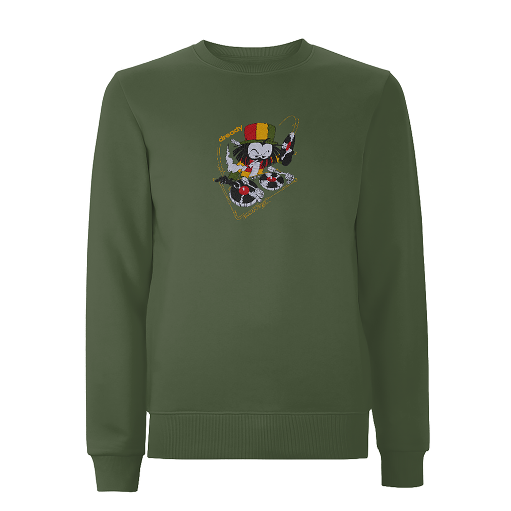 Dready Embroidered Wheel it up!! Sweatshirt