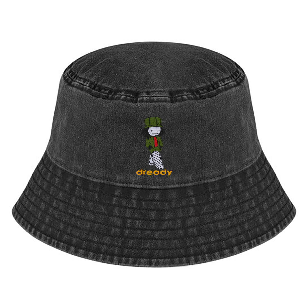 Dready Walking Man Vintage Bucket Hat