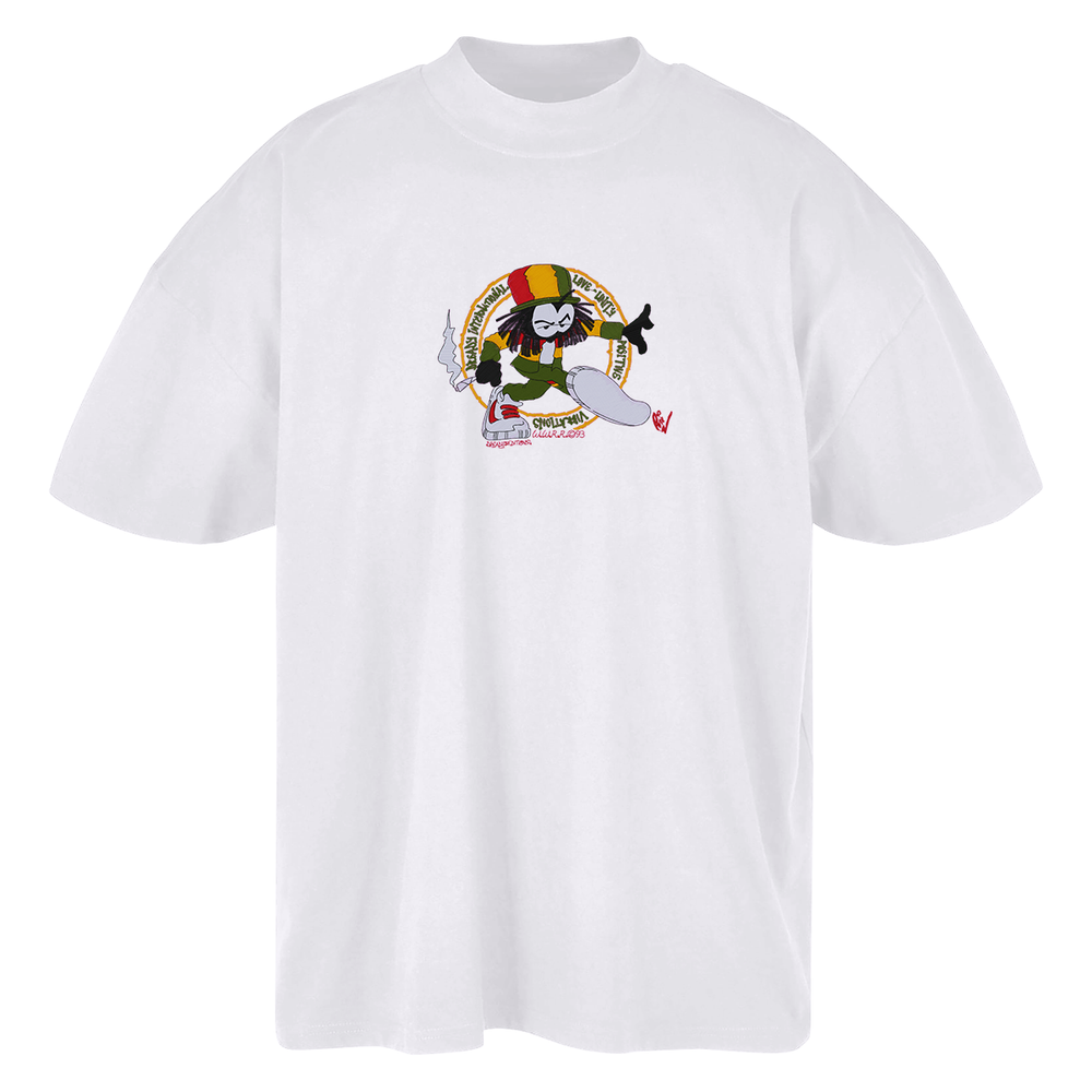 Dready Positive Vibrations Embroidered Oversized Premium T-Shirt