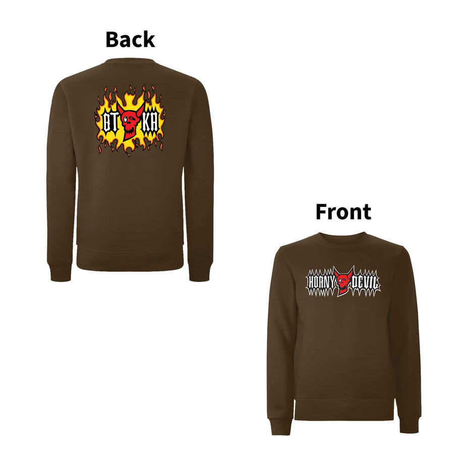 BTKA Horny Devil Front & Back Print Sweatshirt