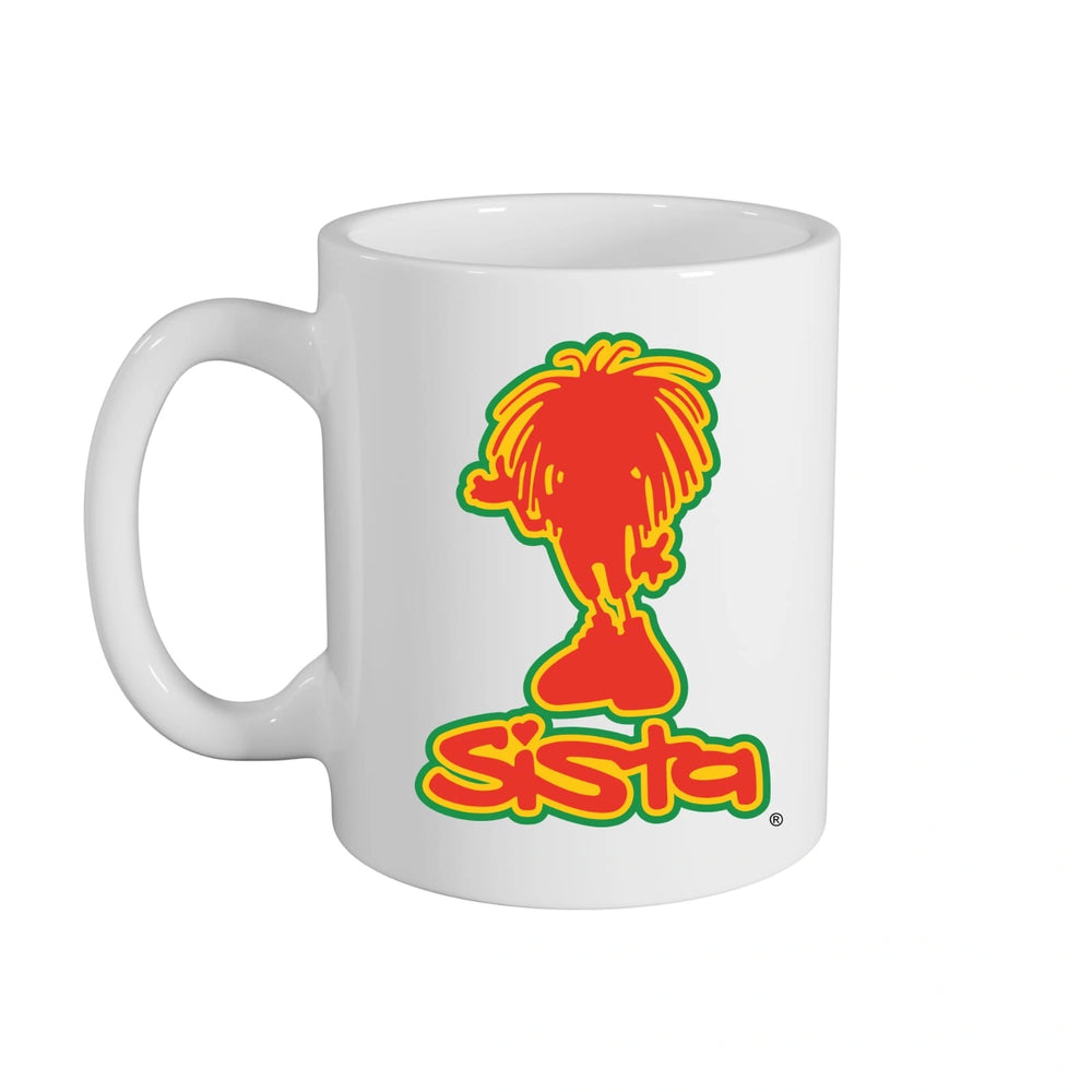 SISTA silhouette Mug - DREADY Culture Roots Peace Mug