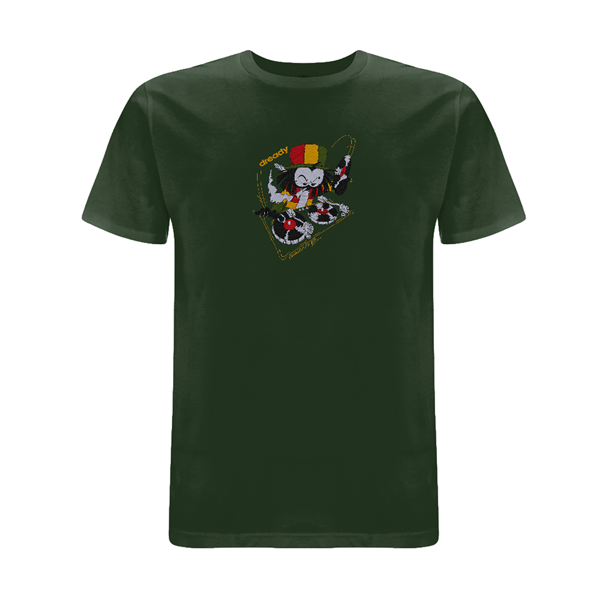 Dready 'Wheel It Up' Embroidered T-Shirt