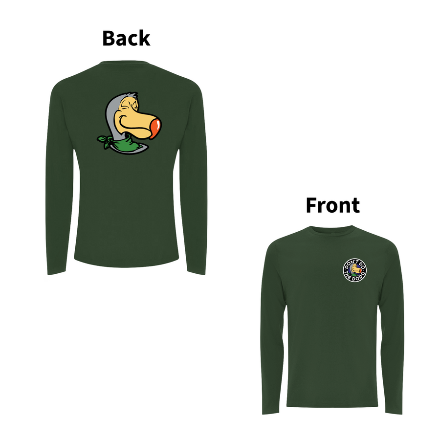 DON'T DO THE DODO - CREST Front and Back Print Longsleeve T-shirt