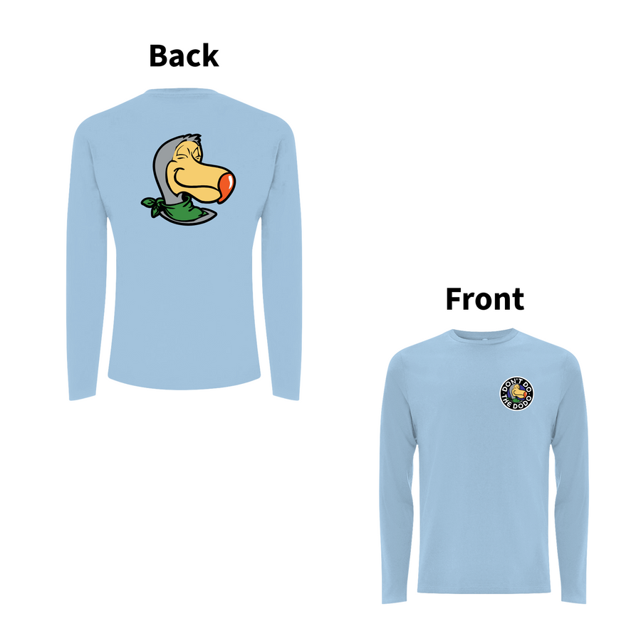 DON'T DO THE DODO - CREST Front and Back Print Longsleeve T-shirt