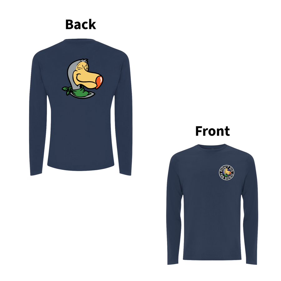 DON'T DO THE DODO - CREST Front and Back Print Longsleeve T-shirt