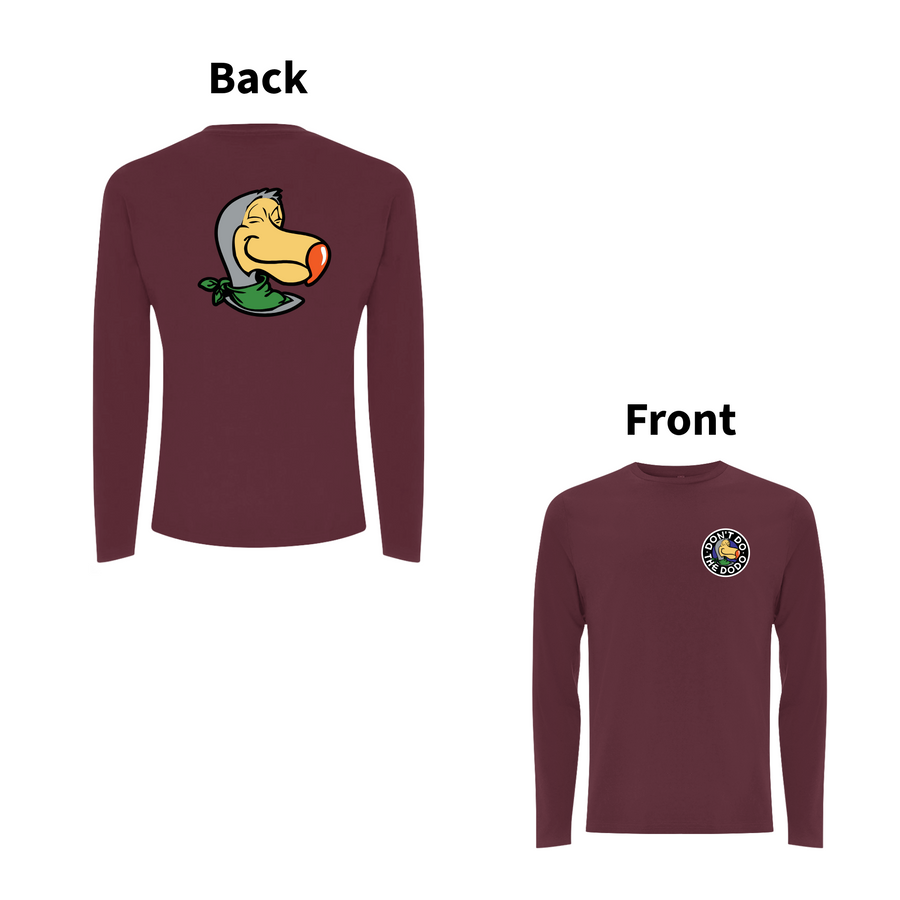 DON'T DO THE DODO - CREST Front and Back Print Longsleeve T-shirt