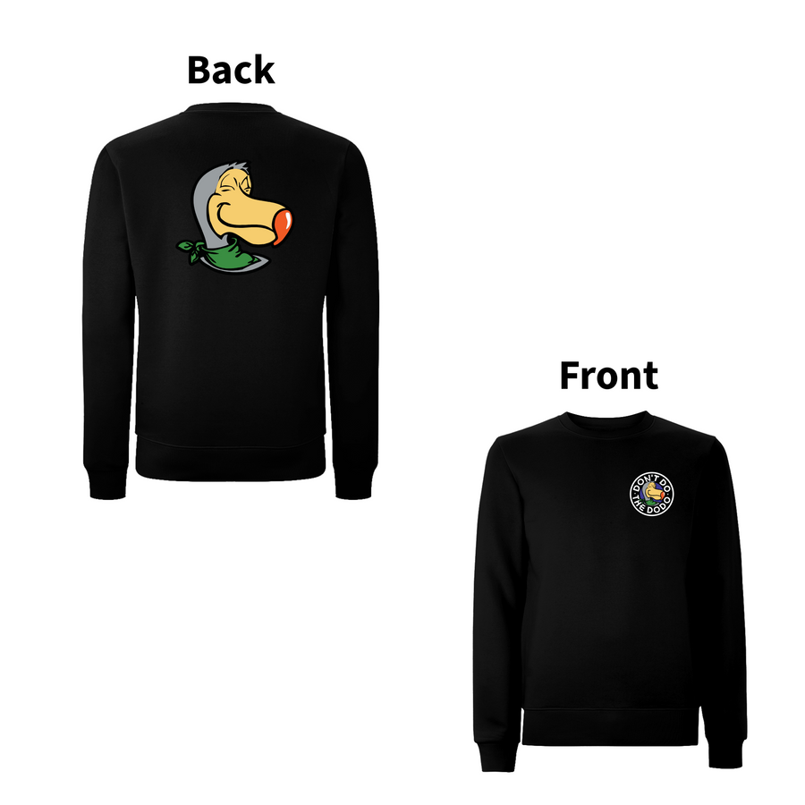 DON'T DO THE DODO - CREST Front and Back Print Sweatshirt
