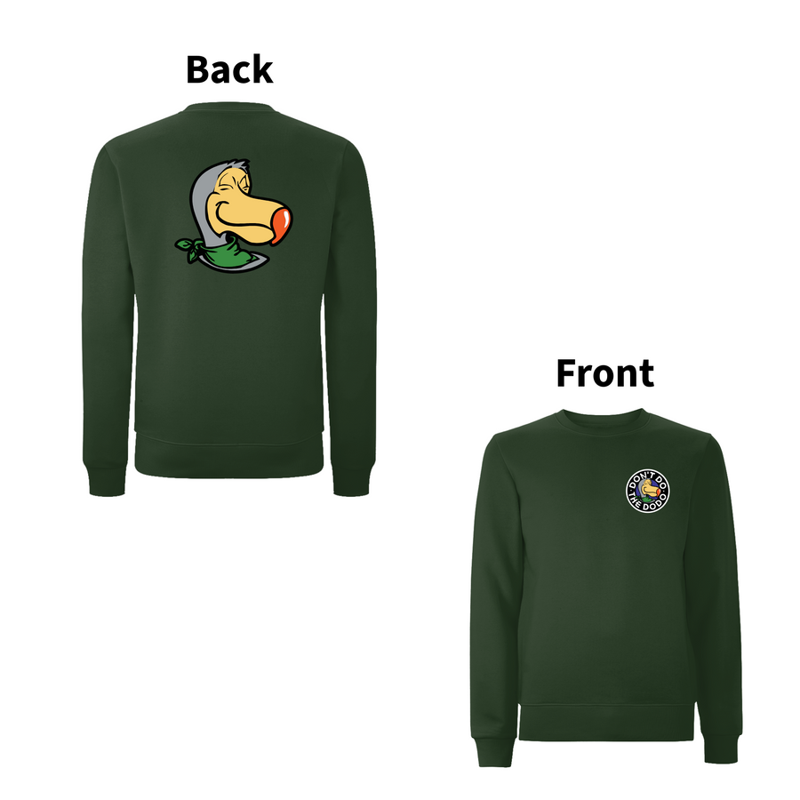 DON'T DO THE DODO - CREST Front and Back Print Sweatshirt