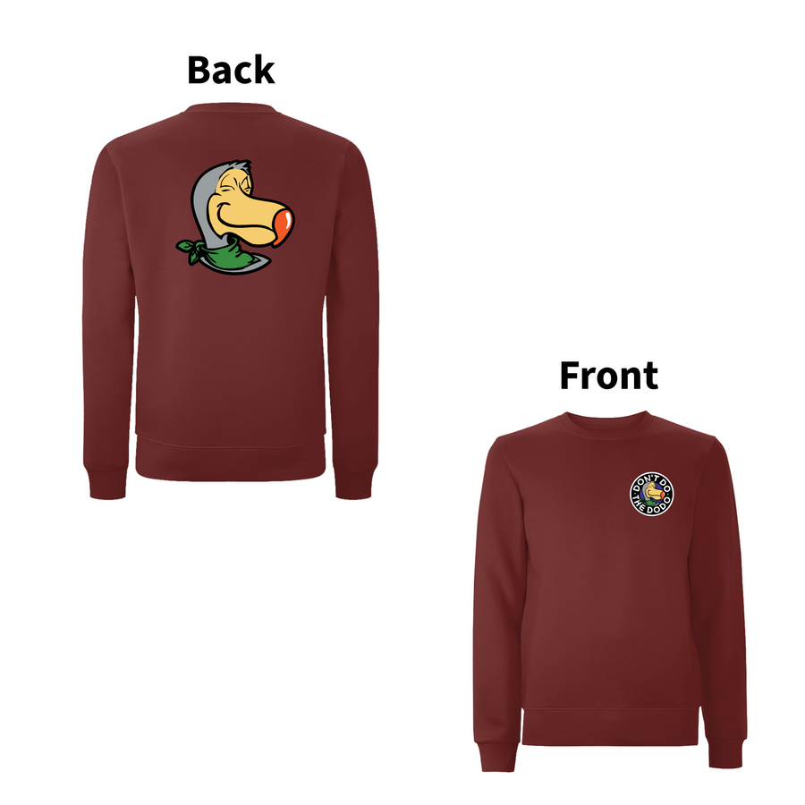 DON'T DO THE DODO - CREST Front and Back Print Sweatshirt