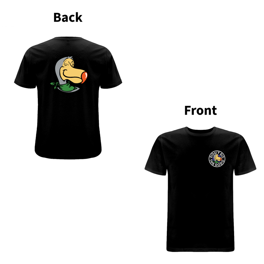 DON'T DO THE DODO - CREST Front and Back Print T-shirt