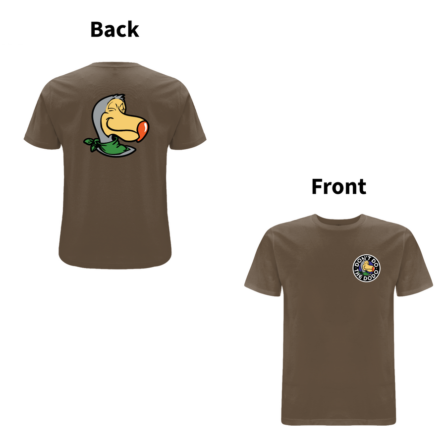 DON'T DO THE DODO - CREST Front and Back Print T-shirt