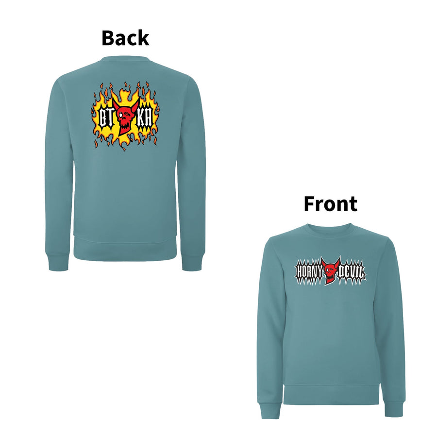 BTKA Horny Devil Front & Back Print Sweatshirt