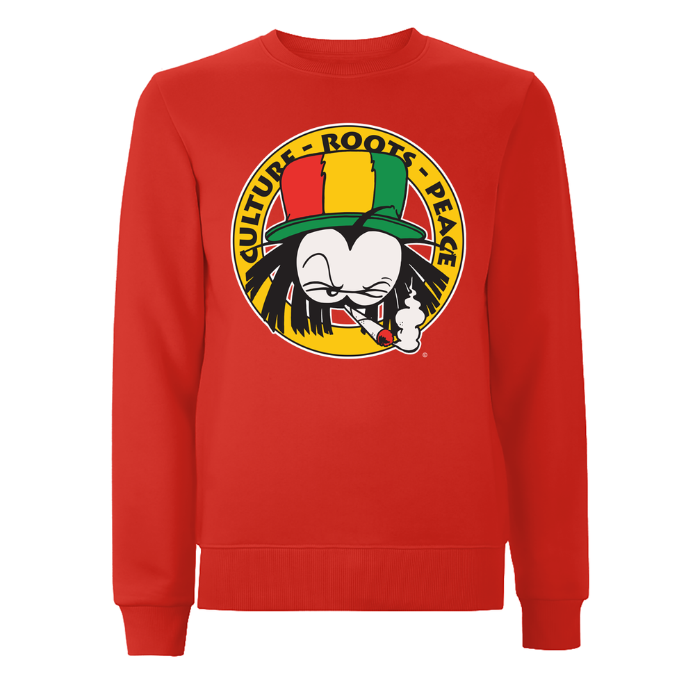 Dready Culture Roots & Peace Front Print Sweatshirt