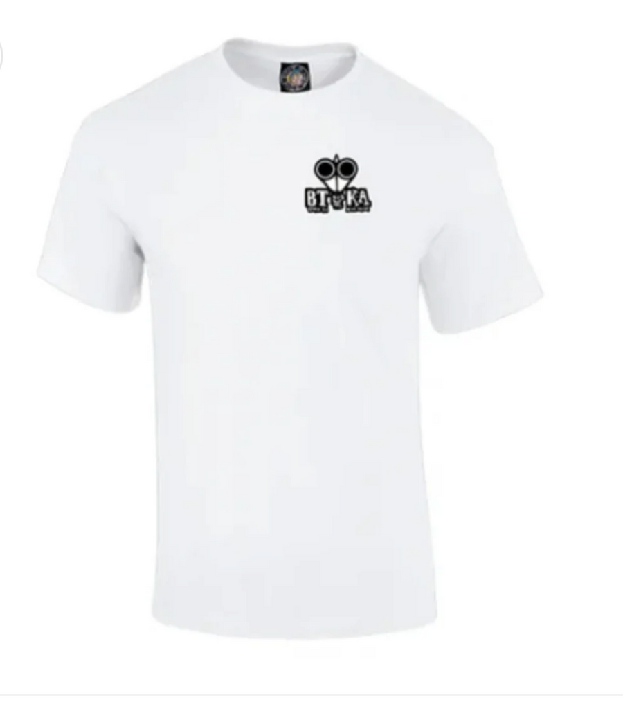 *SALE GREY LARGE BTKA left breast tee