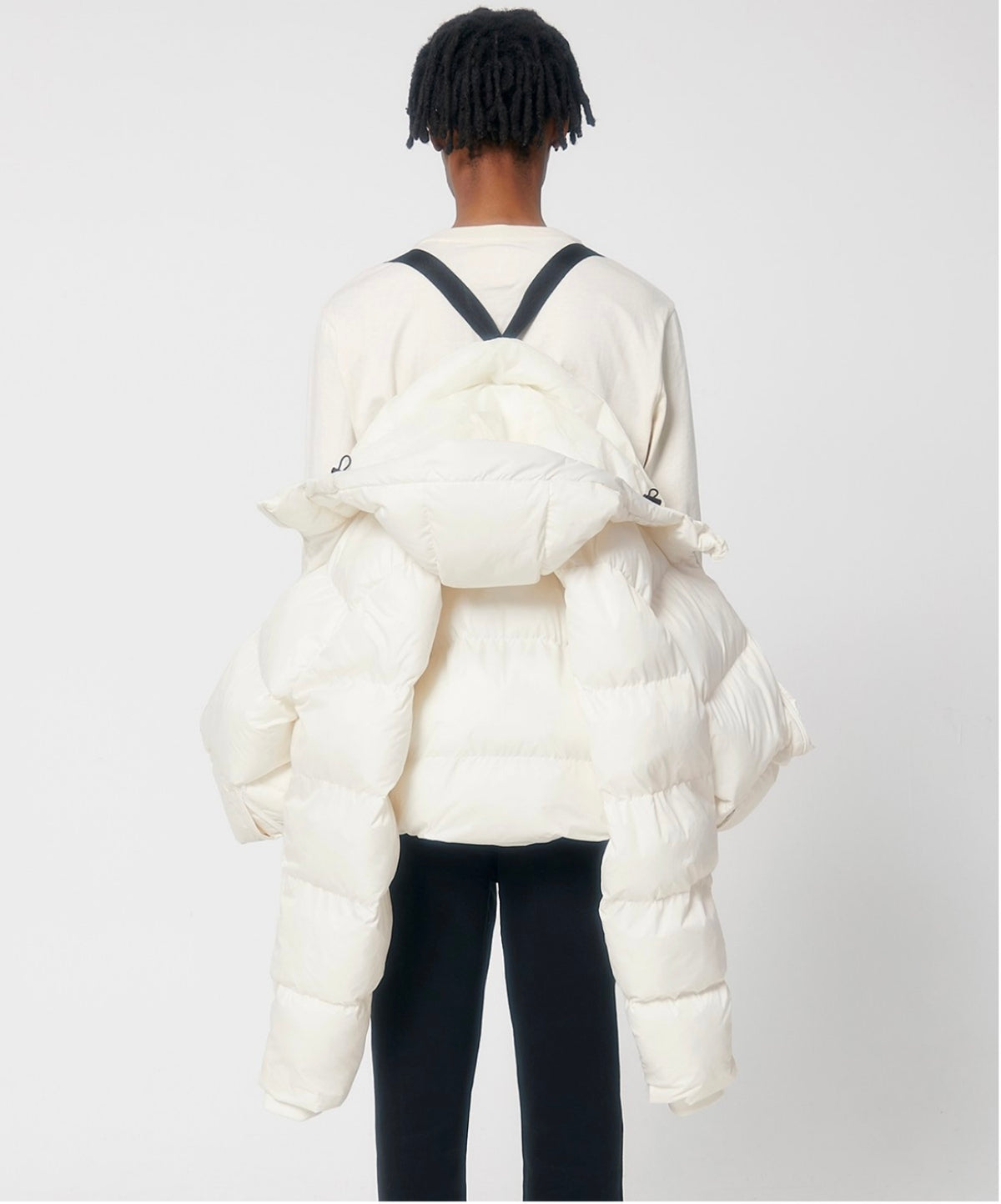 Dready Embroidered Logo Oversized Puffa Jacket. Puff Puff Give Collection