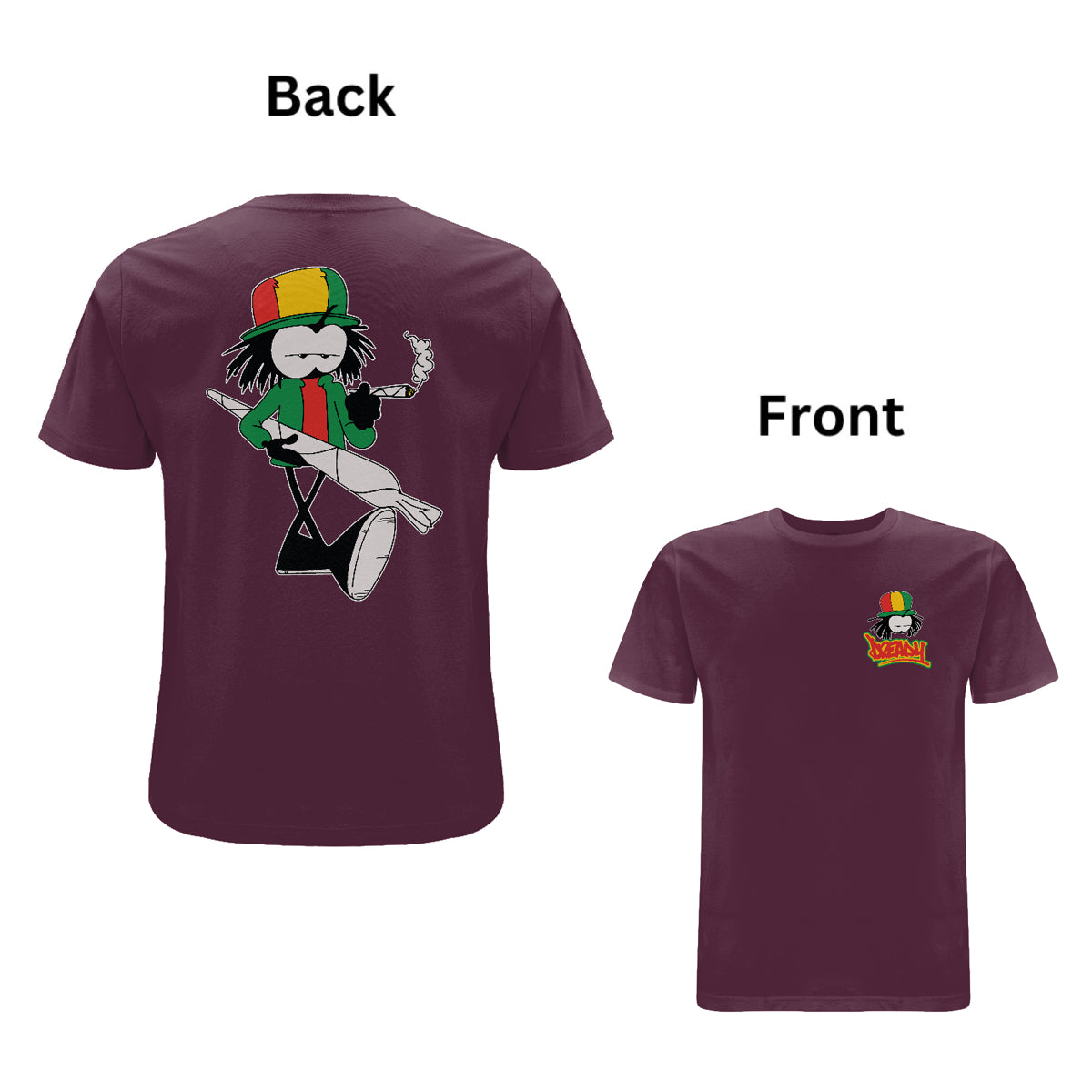 Dready Tokin Front and Back Print T-Shirt