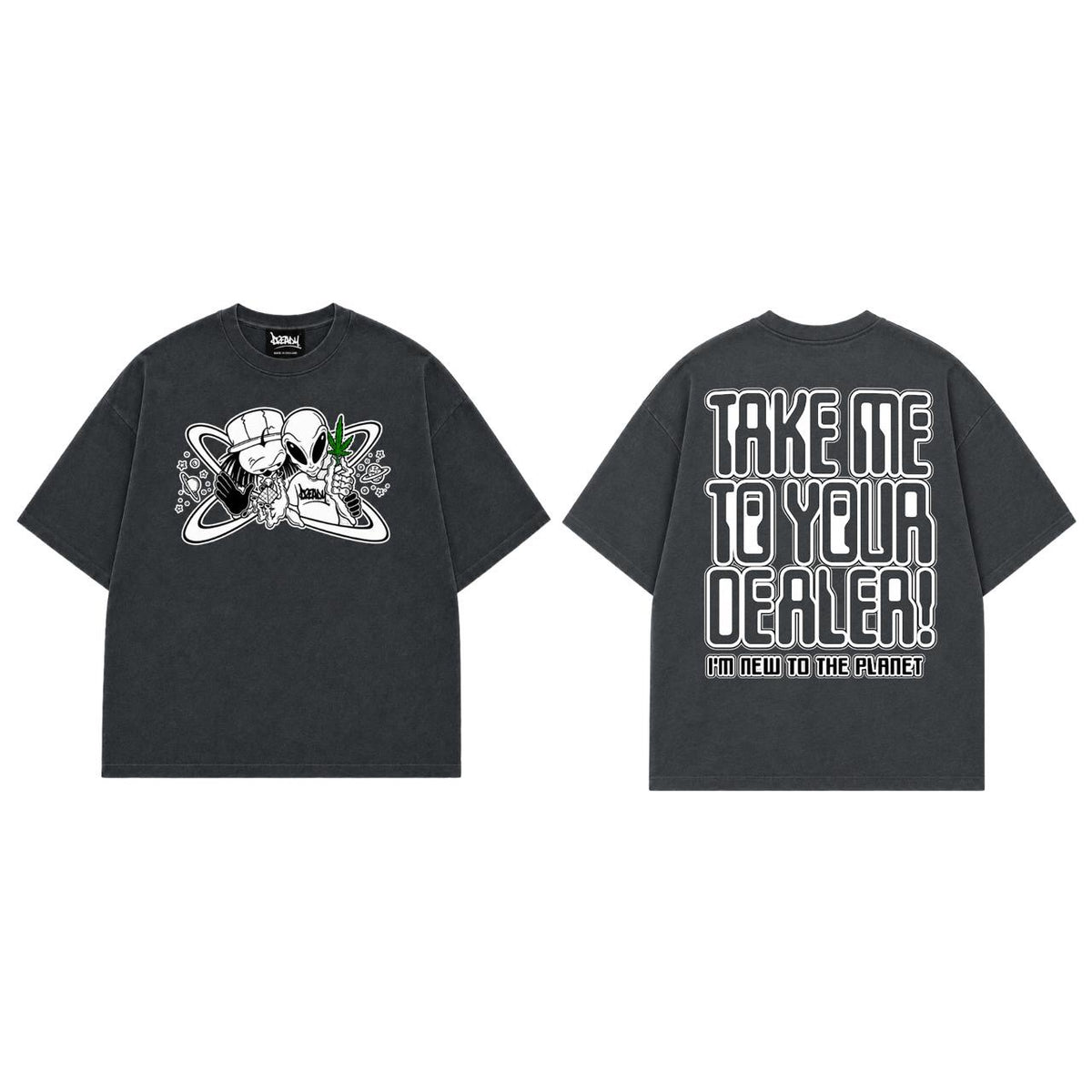 Dready Take Me To Your Dealer Front and Back Print T-Shirt