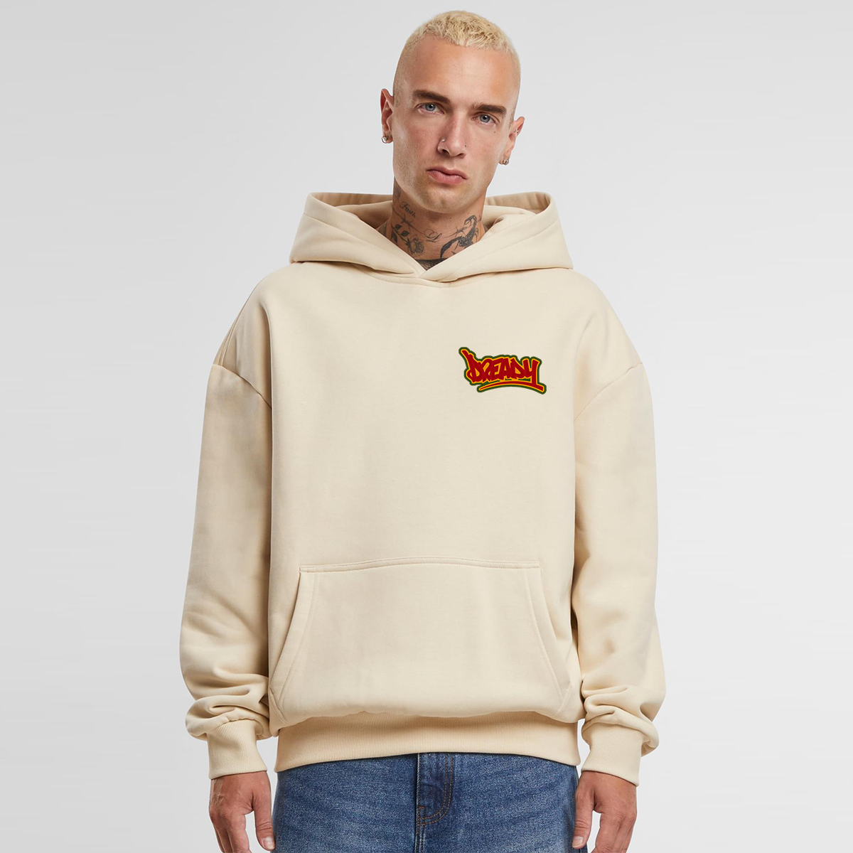 DREADY Script Logo, Ultra-Heavy Oversized Embroidered 500g Hood