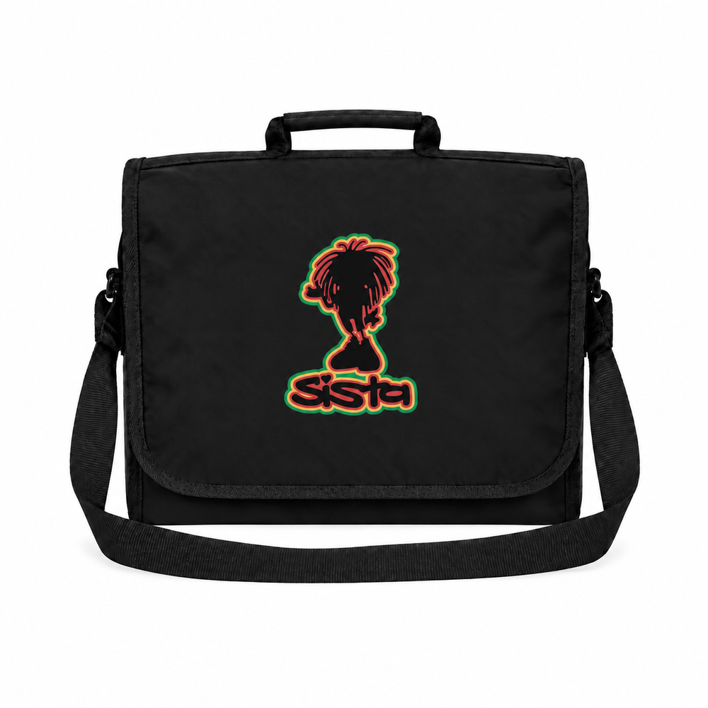 SISTA Logo Black Record Bag
