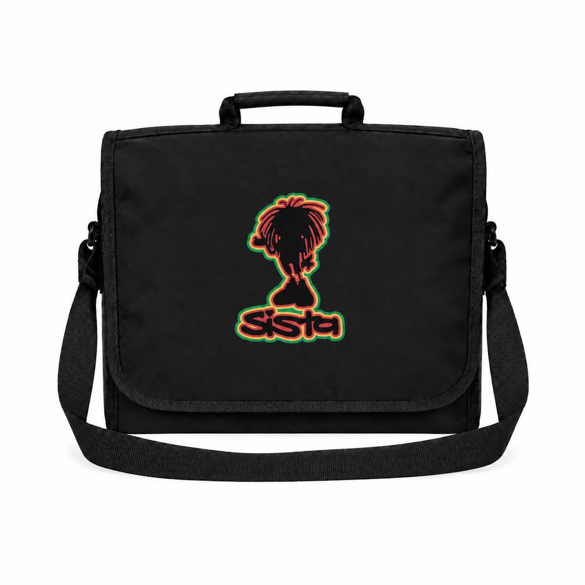 SISTA Logo Black Record Bag