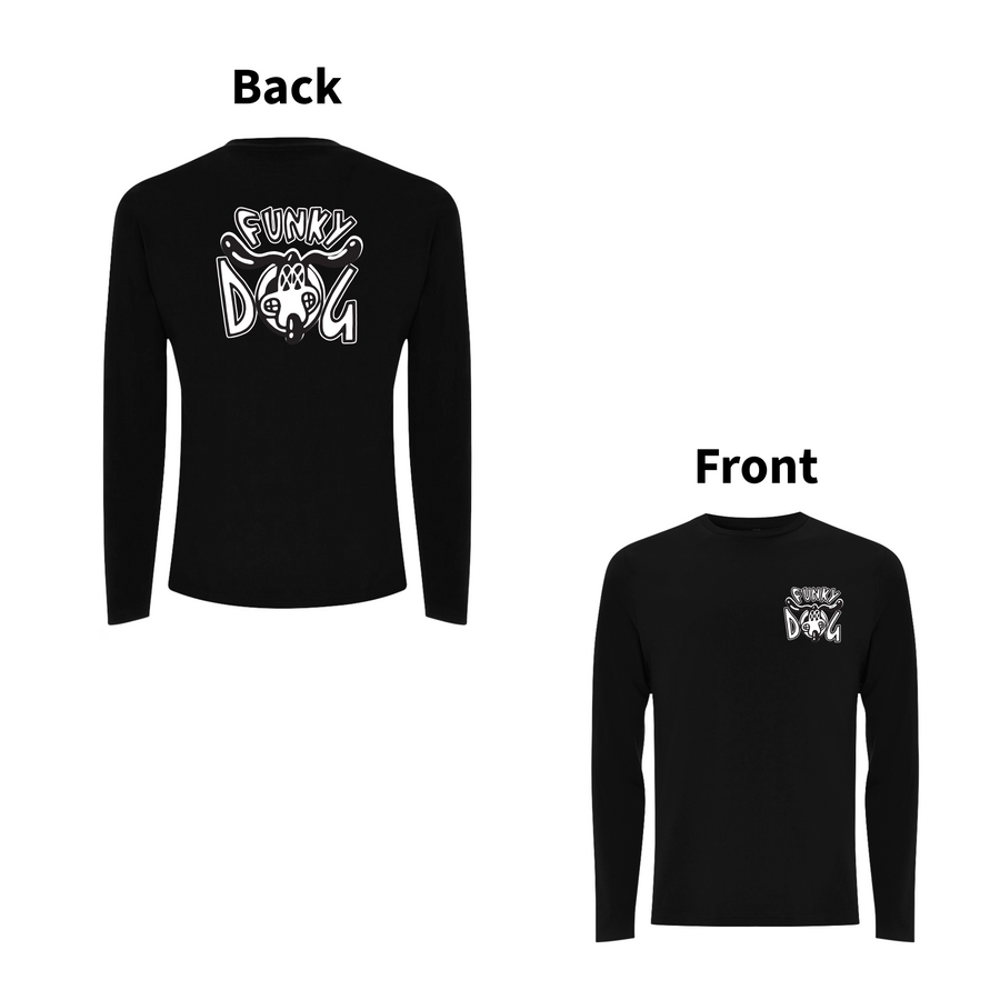 FUNKY DOG - FUNKY DOG LOGO  Front and Back Print Longsleeve T-shirt