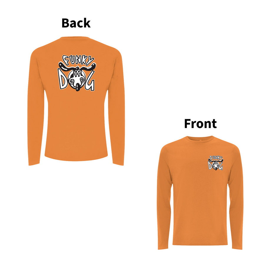 FUNKY DOG - FUNKY DOG LOGO  Front and Back Print Longsleeve T-shirt