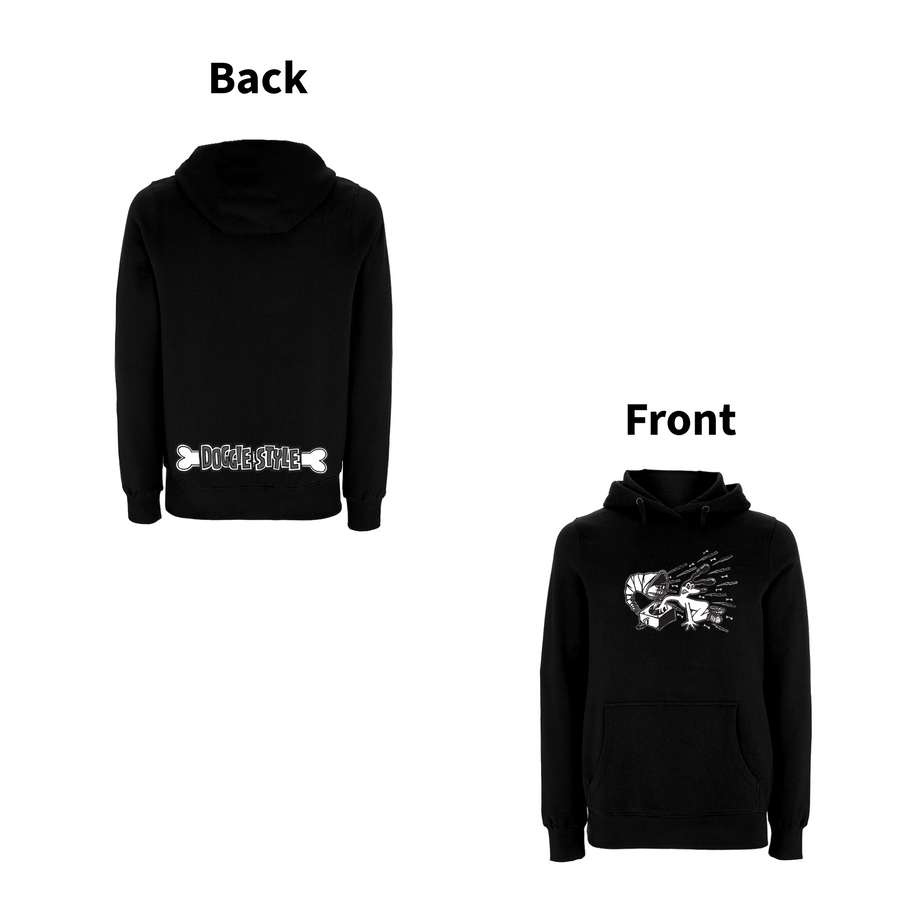 FUNKY DOG - DOGGIE STYLE  Front and Back Print Hoodie