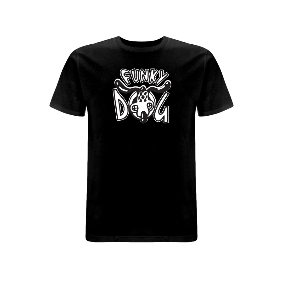 Funky Dog Logo - T-shirt med tryk foran