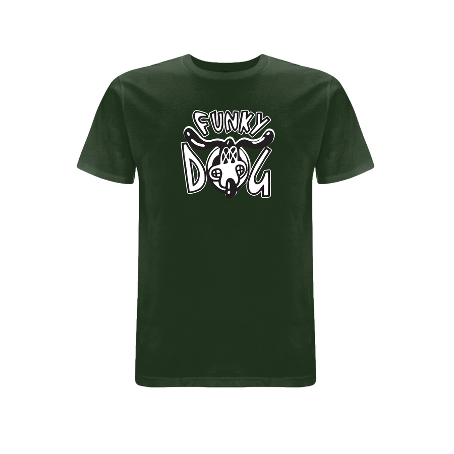 Funky Dog Logo - T-shirt med tryk foran