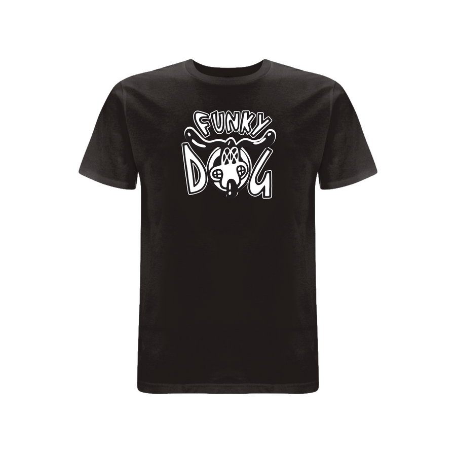 Funky Dog Logo - T-shirt med tryk foran