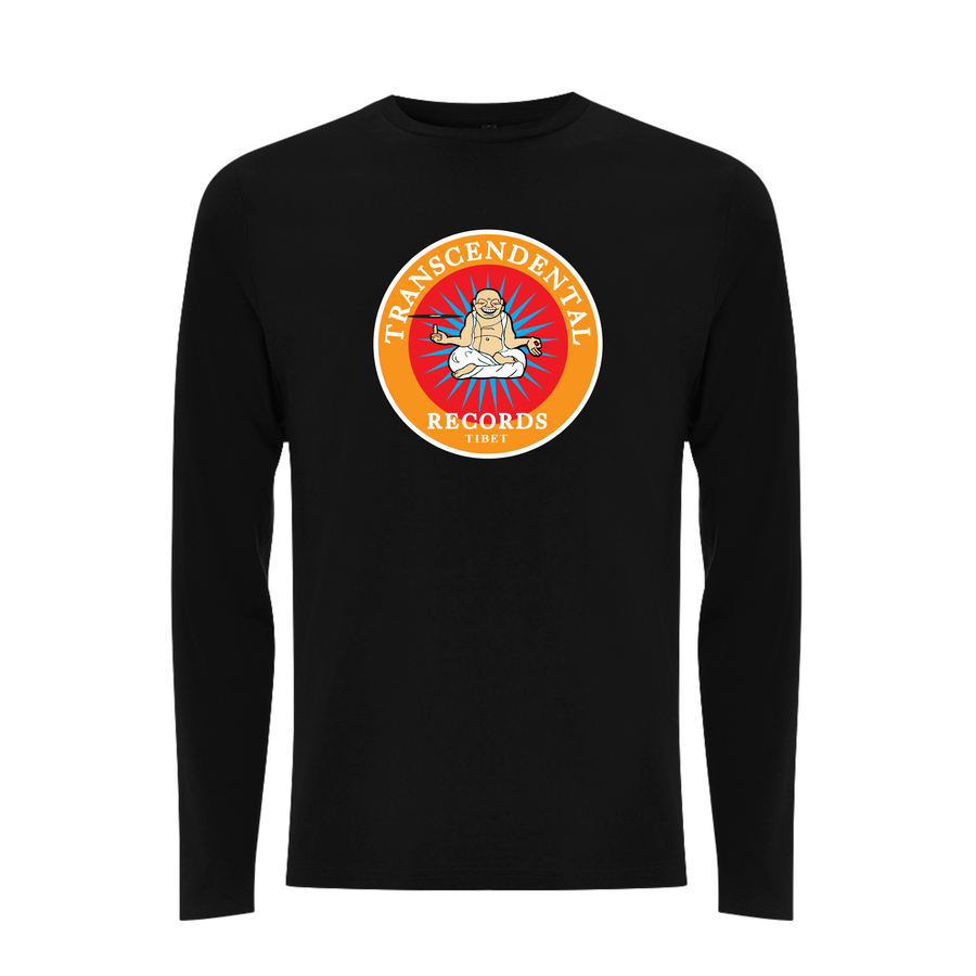 Logotipo trascendental con estampado frontal de Handspun Records - Camiseta de manga larga