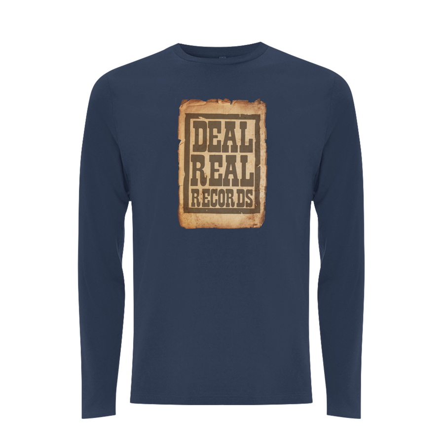 HANDSPUN RECORDS - DEAL REAL Front Print Longsleeve T-shirt
