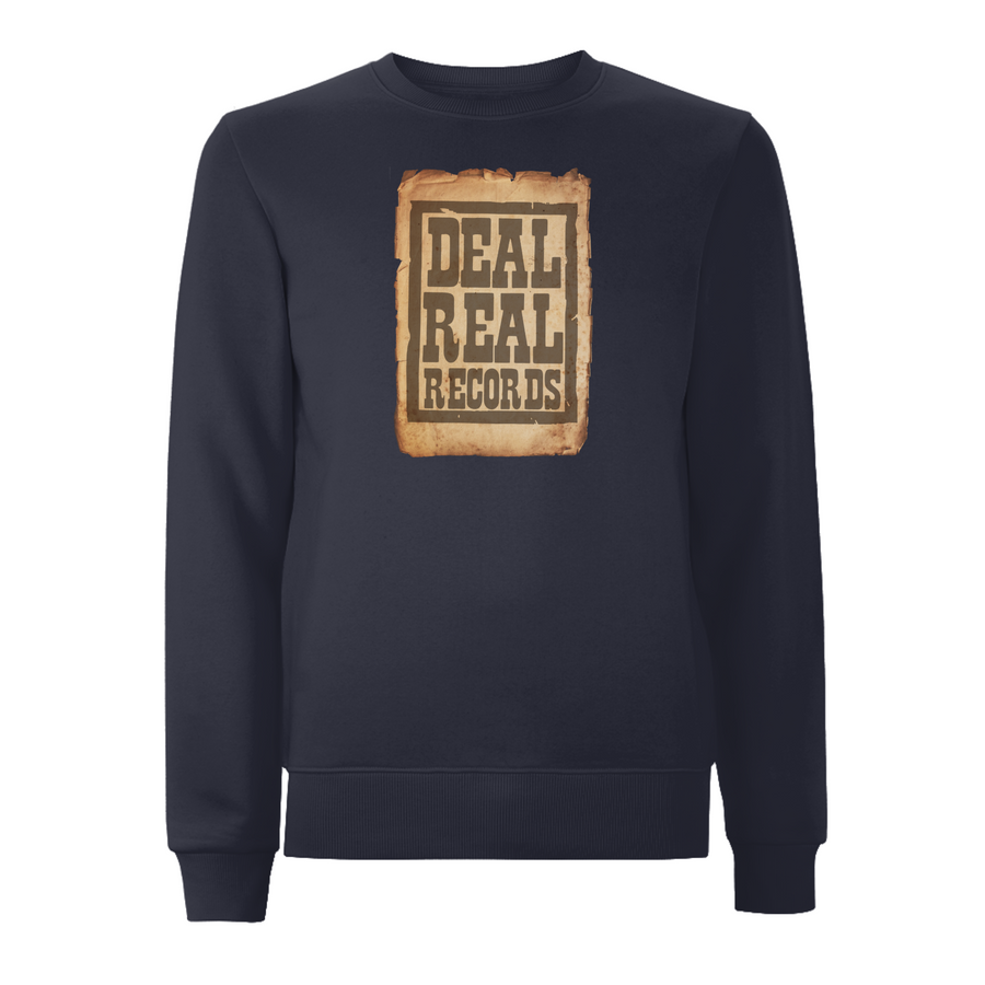 Sudadera con estampado frontal real Deal de Handspun Records