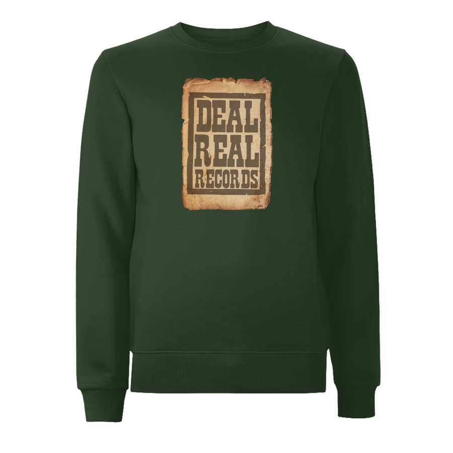 Sudadera con estampado frontal real Deal de Handspun Records