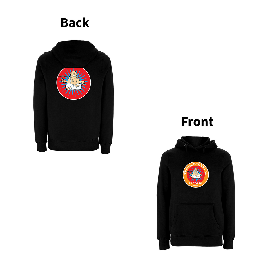 Sudadera con capucha y logo trascendental con estampado frontal de Handspun Records