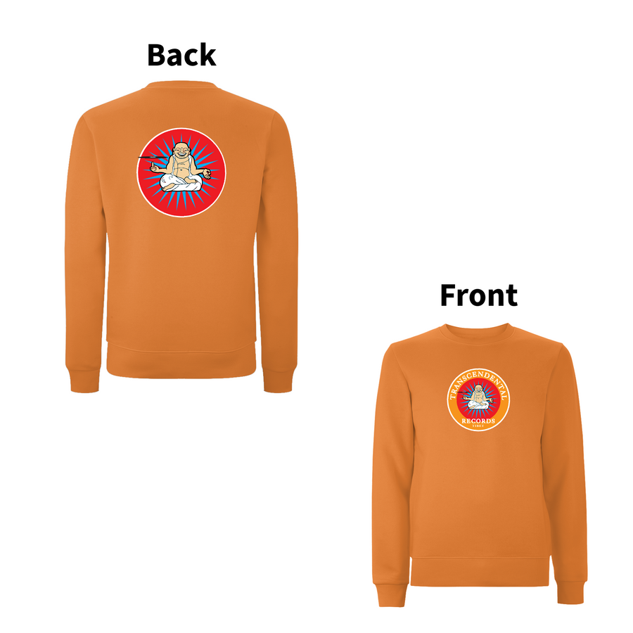 HANDSPUN RECORDS - 90's TRANSCENDENTAL Logo Front and Back Print Sweatshirt