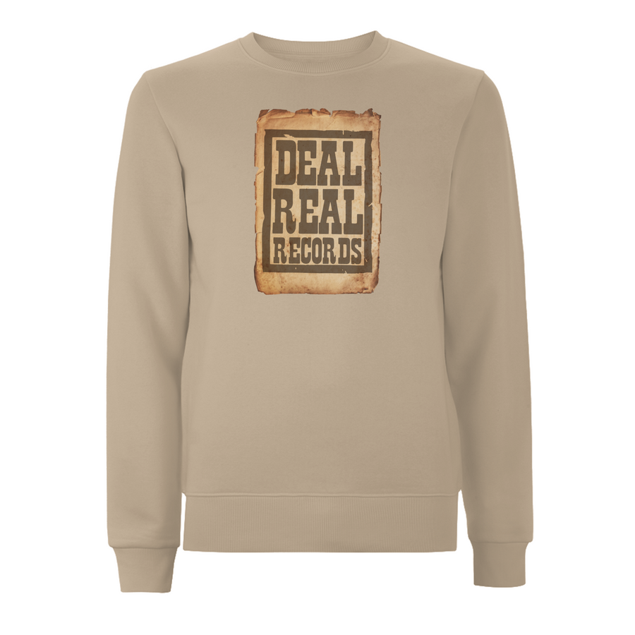 Sudadera con estampado frontal real Deal de Handspun Records