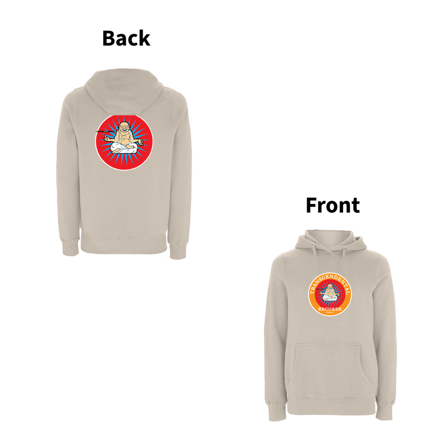 Sudadera con capucha y logo trascendental con estampado frontal de Handspun Records
