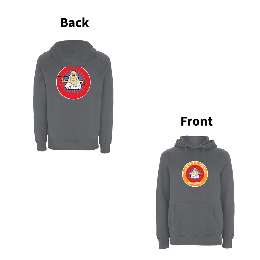 Sudadera con capucha y logo trascendental con estampado frontal de Handspun Records