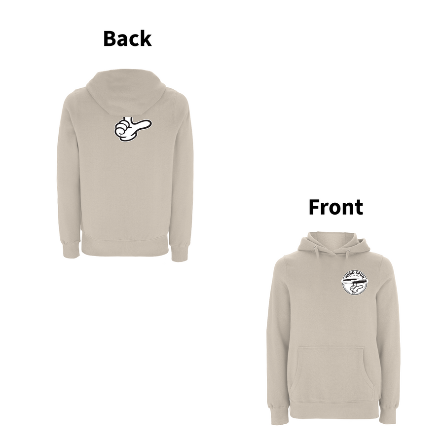 HANDSPUN  RECORDS  - 90's CLASSIC LOGO Front and Back Print Hoodie- A Have A Nice Day Brand.