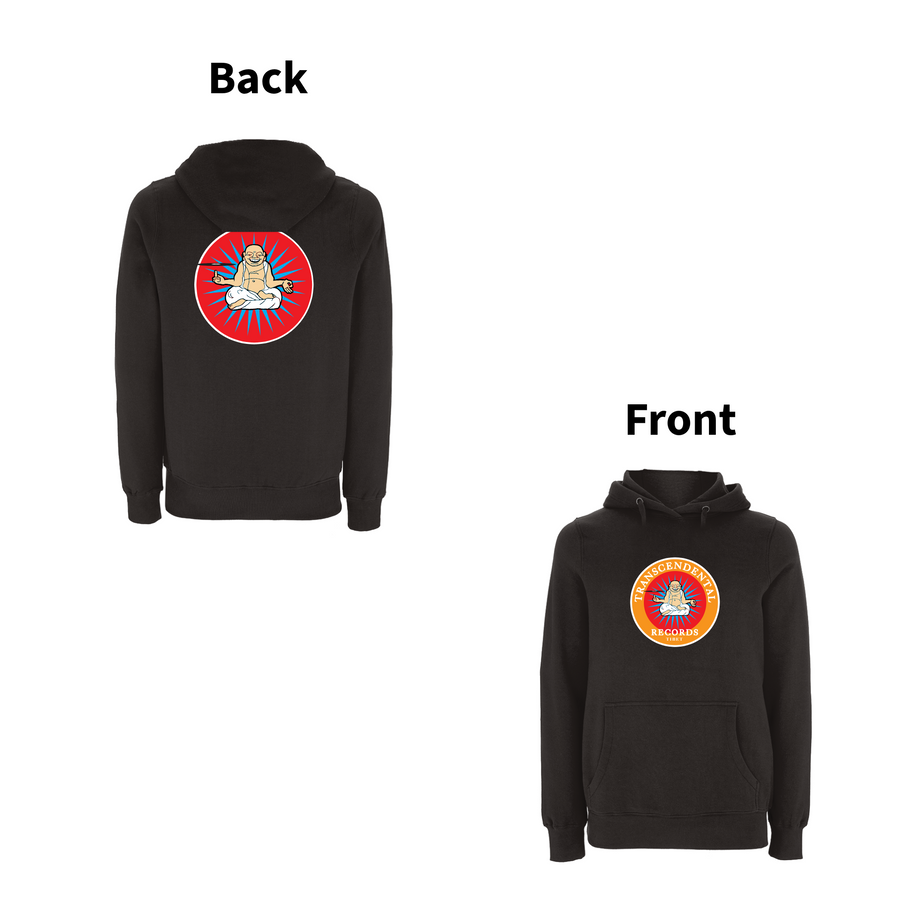 Sudadera con capucha y logo trascendental con estampado frontal de Handspun Records