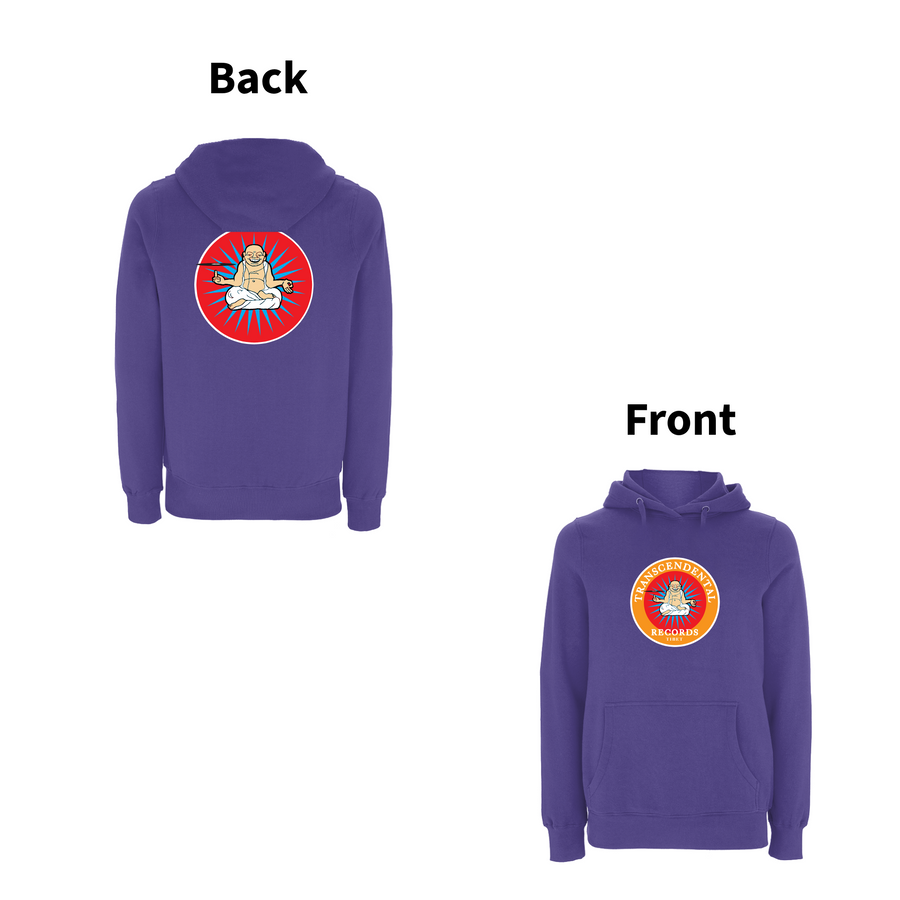 Sudadera con capucha y logo trascendental con estampado frontal de Handspun Records