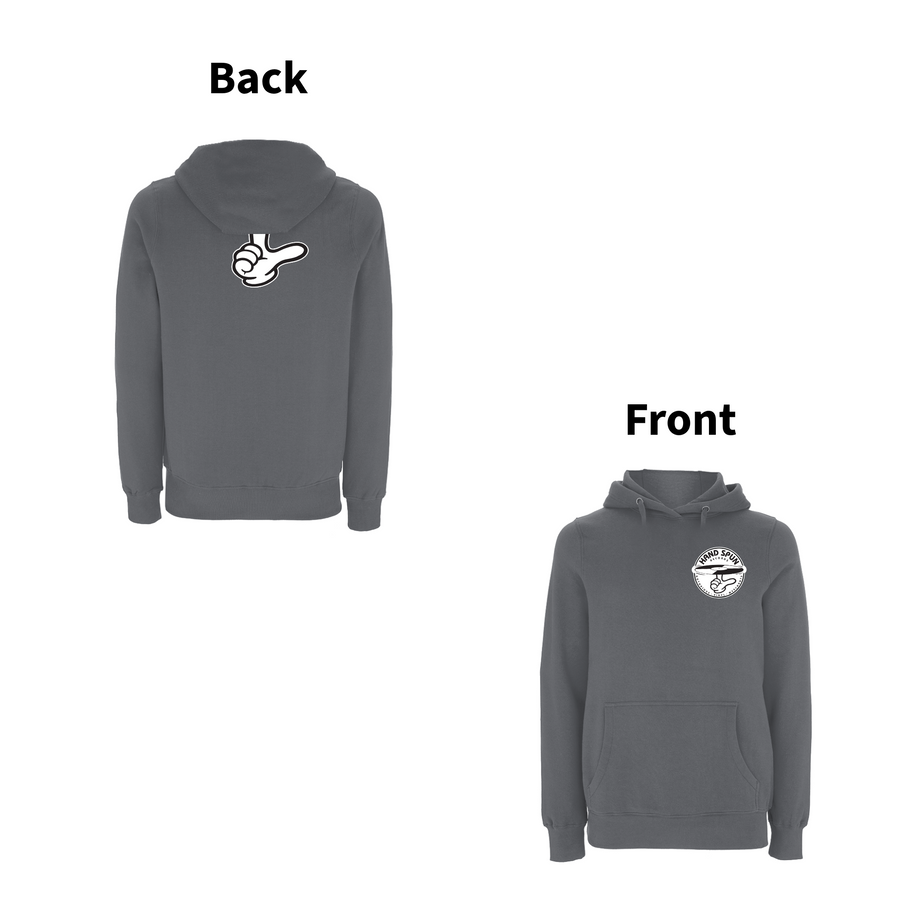 HANDSPUN  RECORDS  - 90's CLASSIC LOGO Front and Back Print Hoodie- A Have A Nice Day Brand.